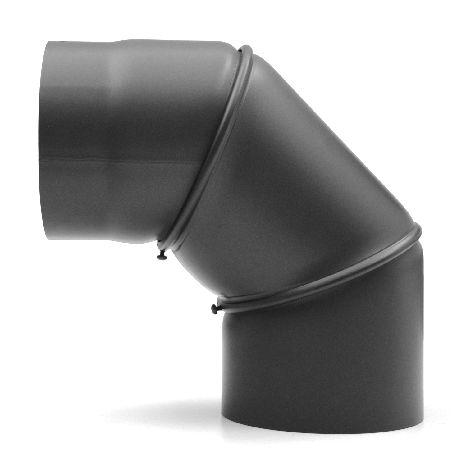 Raik Basic coude de tuyau de fumée 160mm gris fonte 0–90° sans porte pour tuyau de fumée / conduit de fumée