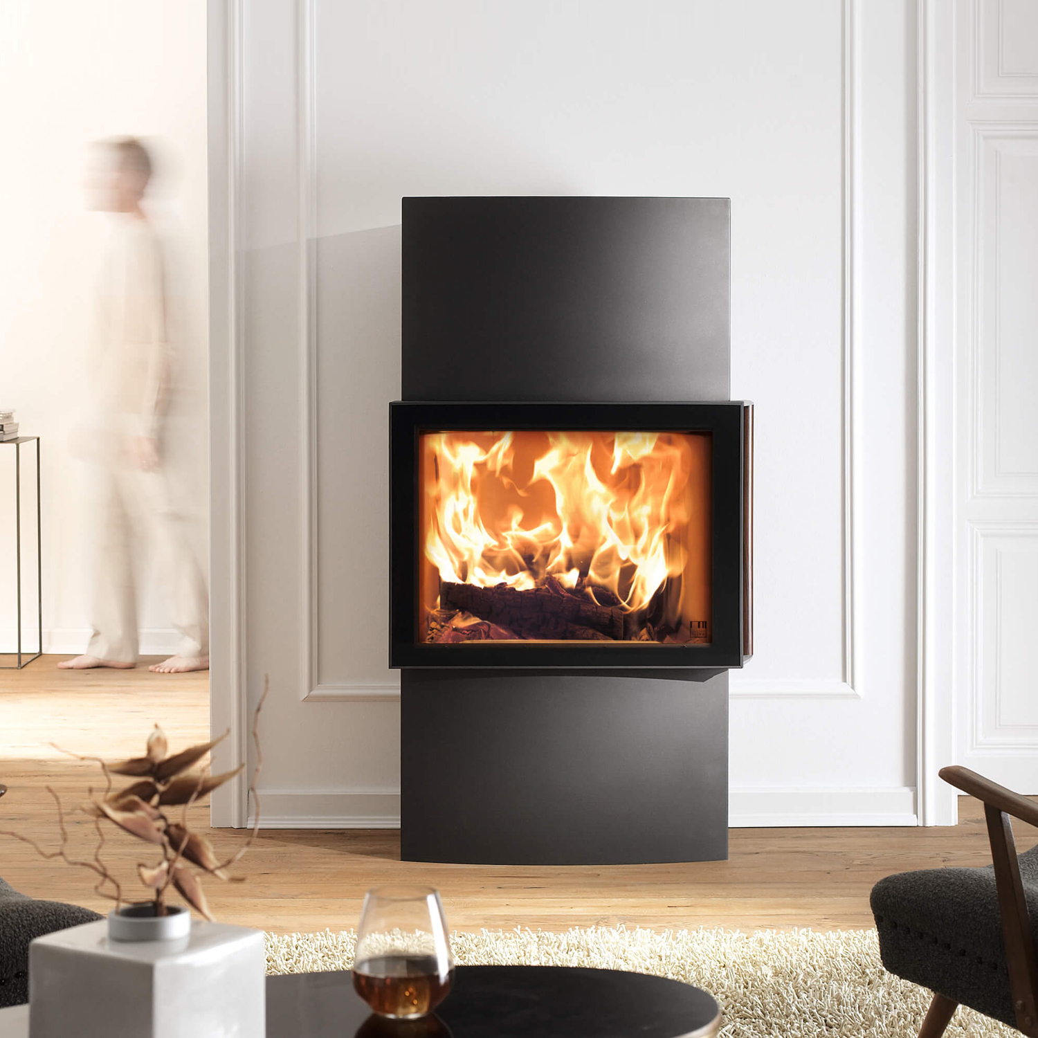 Austroflamm Lounge Xtra Kaminofen Stahl gussgrau