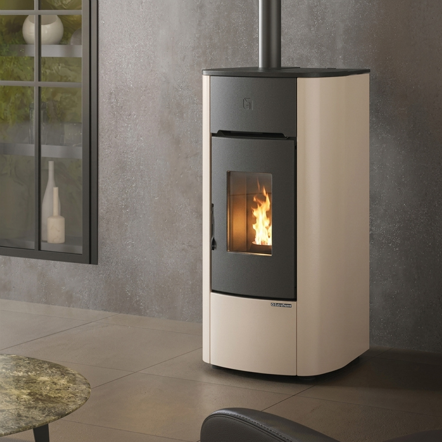 Extraflame ANGELICA PLUS EVO - Ivoire poêle à granulés PRESTIGE
