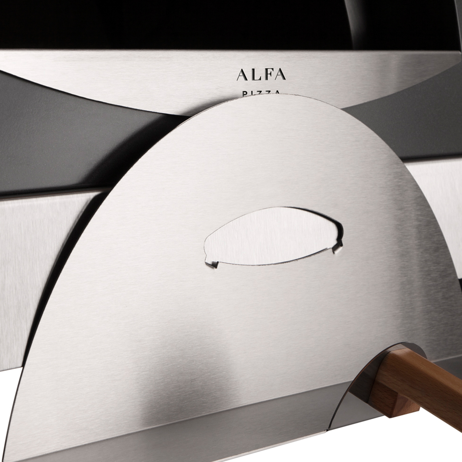 Alfa Forni Pizzaofen Ciao Grau ohne Unterbau + Ventura Pizza-Set (4-tlg.) gratis