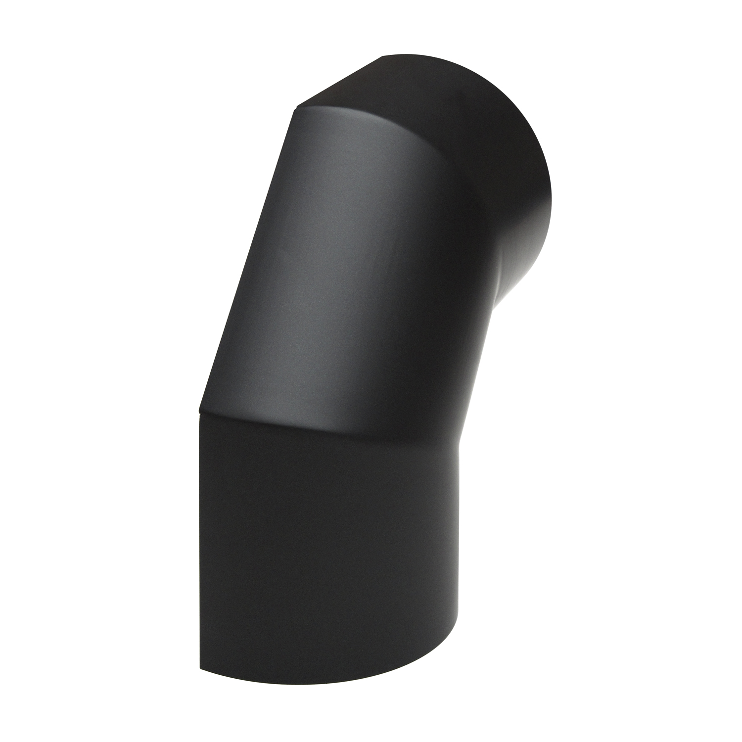 Raik Basic Thermoschild 180mm schwarz seitlich für 3teiligen Bogen 90° für Rauchrohr / Ofenrohr