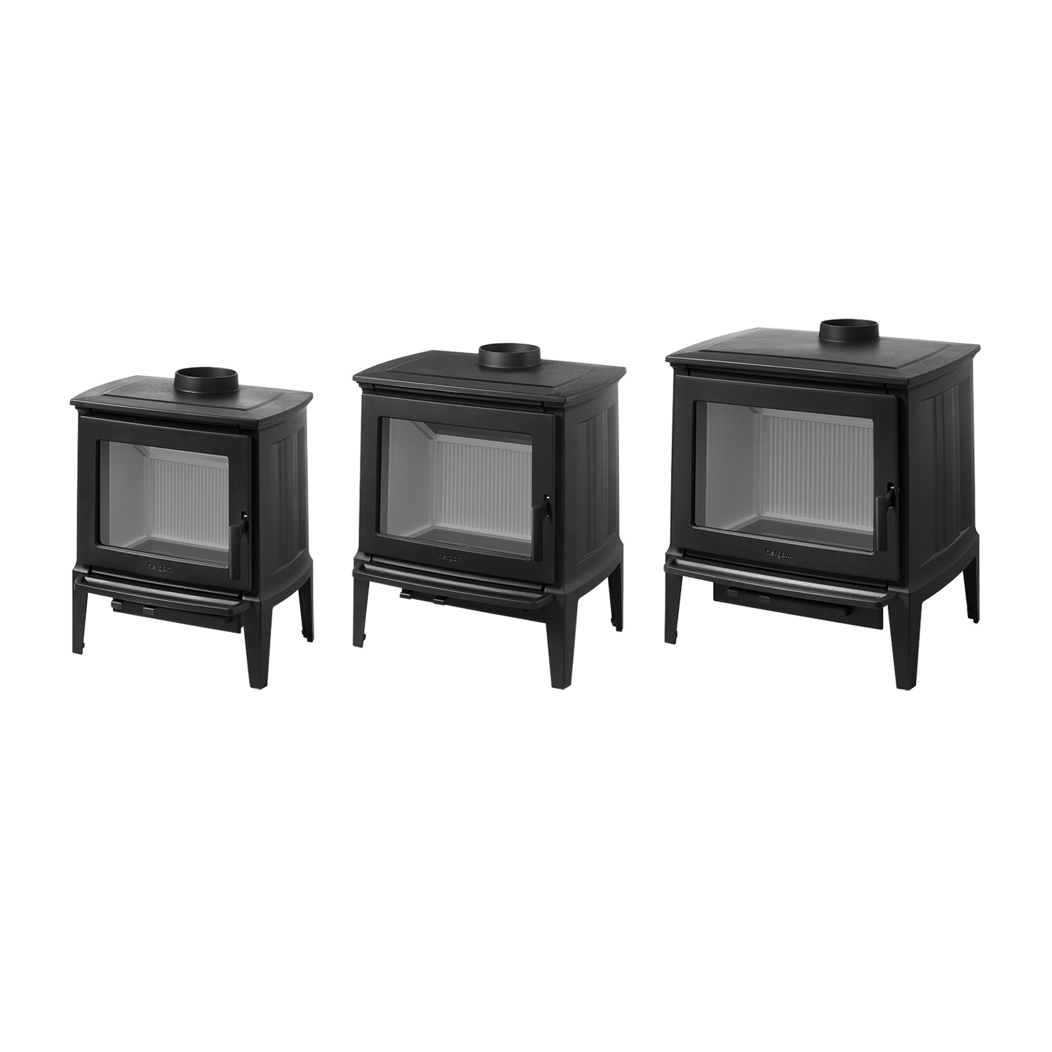 Hergom E30 M Kaminofen Gusseisen Schwarz