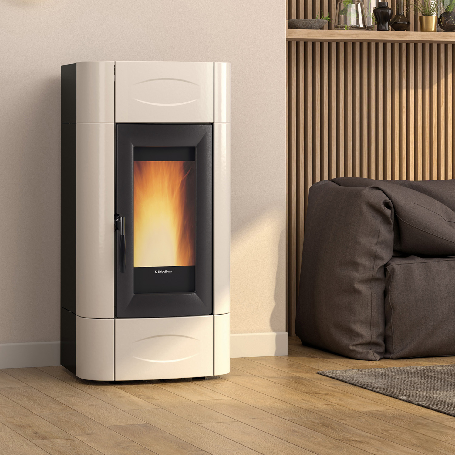 Extraflame ISIDORA IDRO H23 5.0 EVO - Elfenbein wassergeführter Pelletofen EVOLUTION LINE