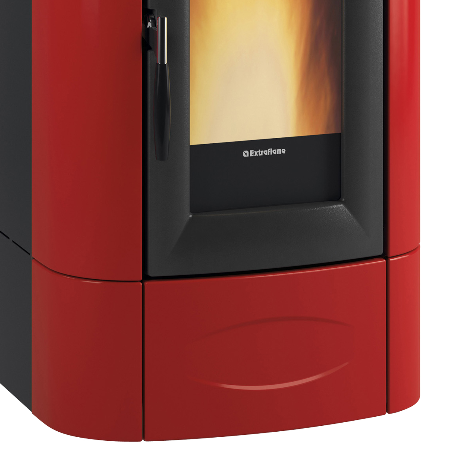 Extraflame ISIDORA IDRO H20 5.0 EVO - Bordeauxrot wassergeführter Pelletofen EVOLUTION LINE