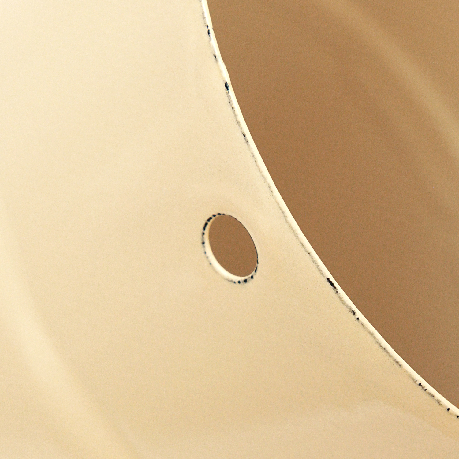 Coude de conduit de fumée / Coude de tuyau de poêle émaillé 130mm - Coude à 90° lisse Ivoire