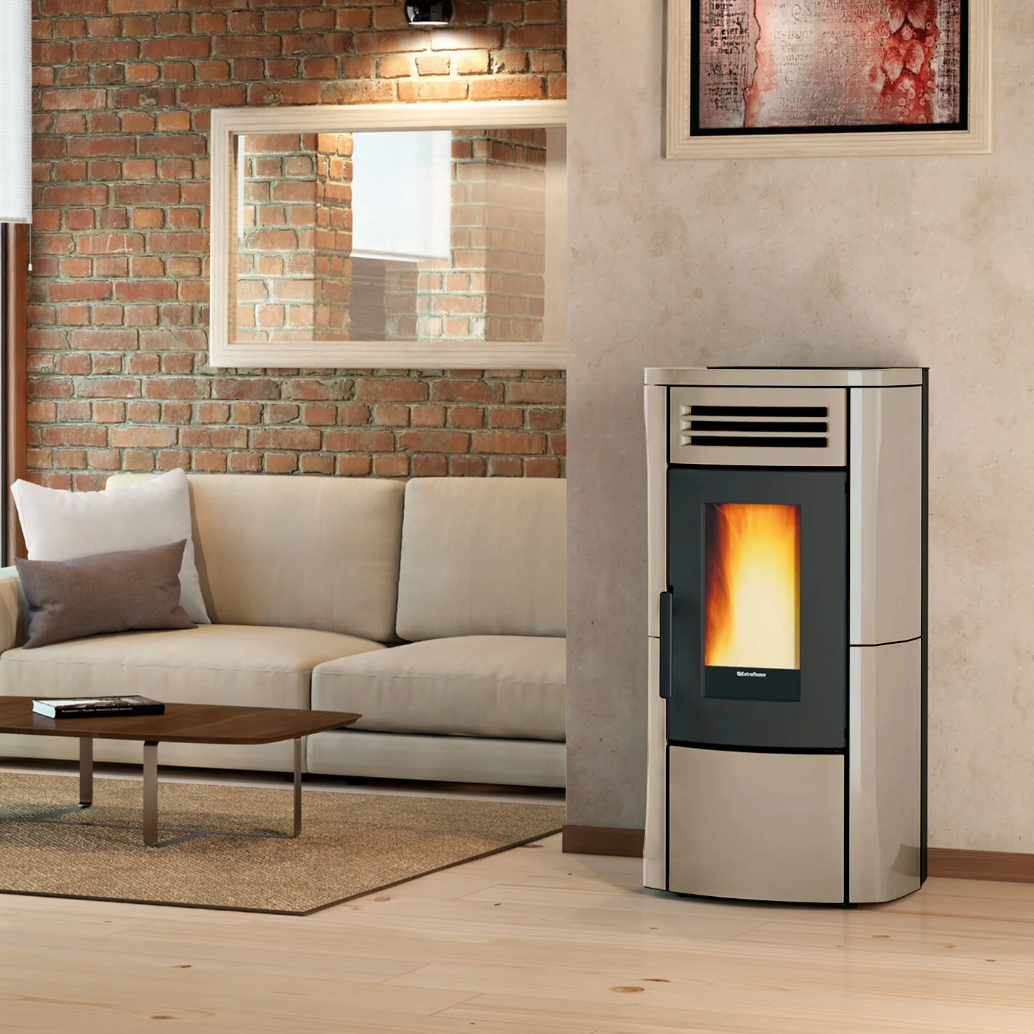 Extraflame TERRY PLUS - Taupe Pelletofen EVOLUTION LINE