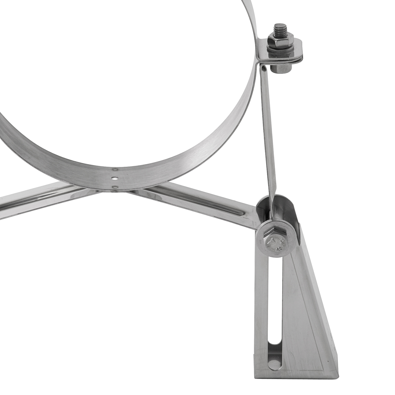 Opsinox conduit de cheminée en acier inoxydable 130 mm support mural version robuste SSL