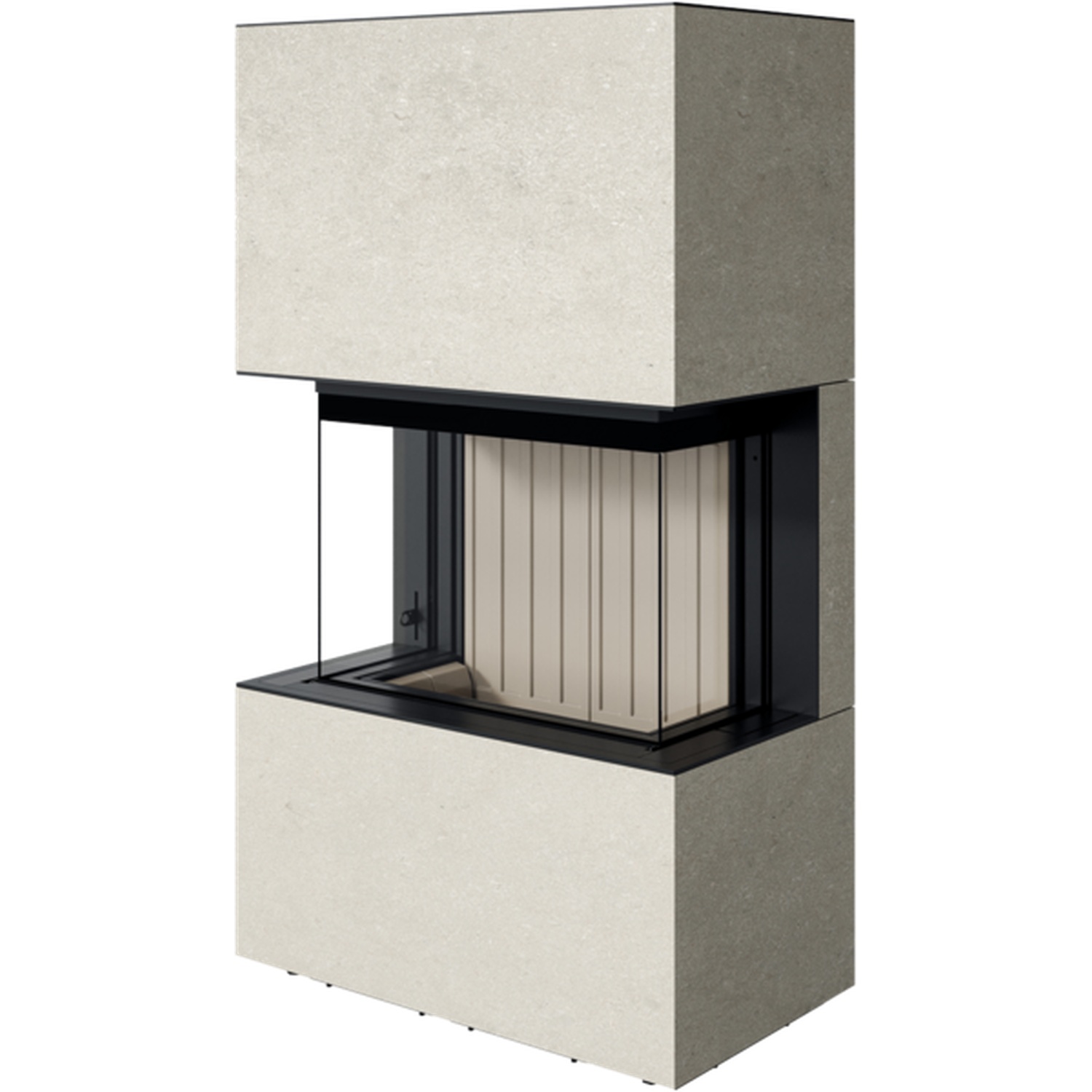 Spartherm Opal Kaminbausatz RLA Kalkstein Porto blanco
