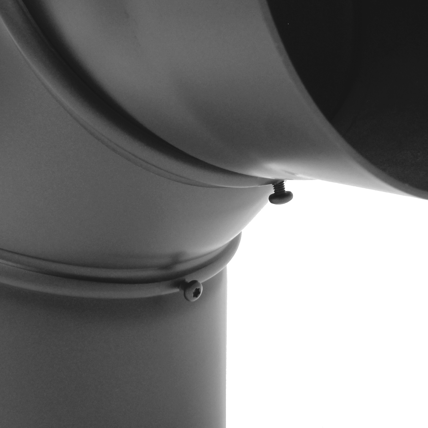Raik Basic coude de tuyau de fumée 130mm gris fonte 0–90° sans porte pour tuyau de fumée / conduit de fumée