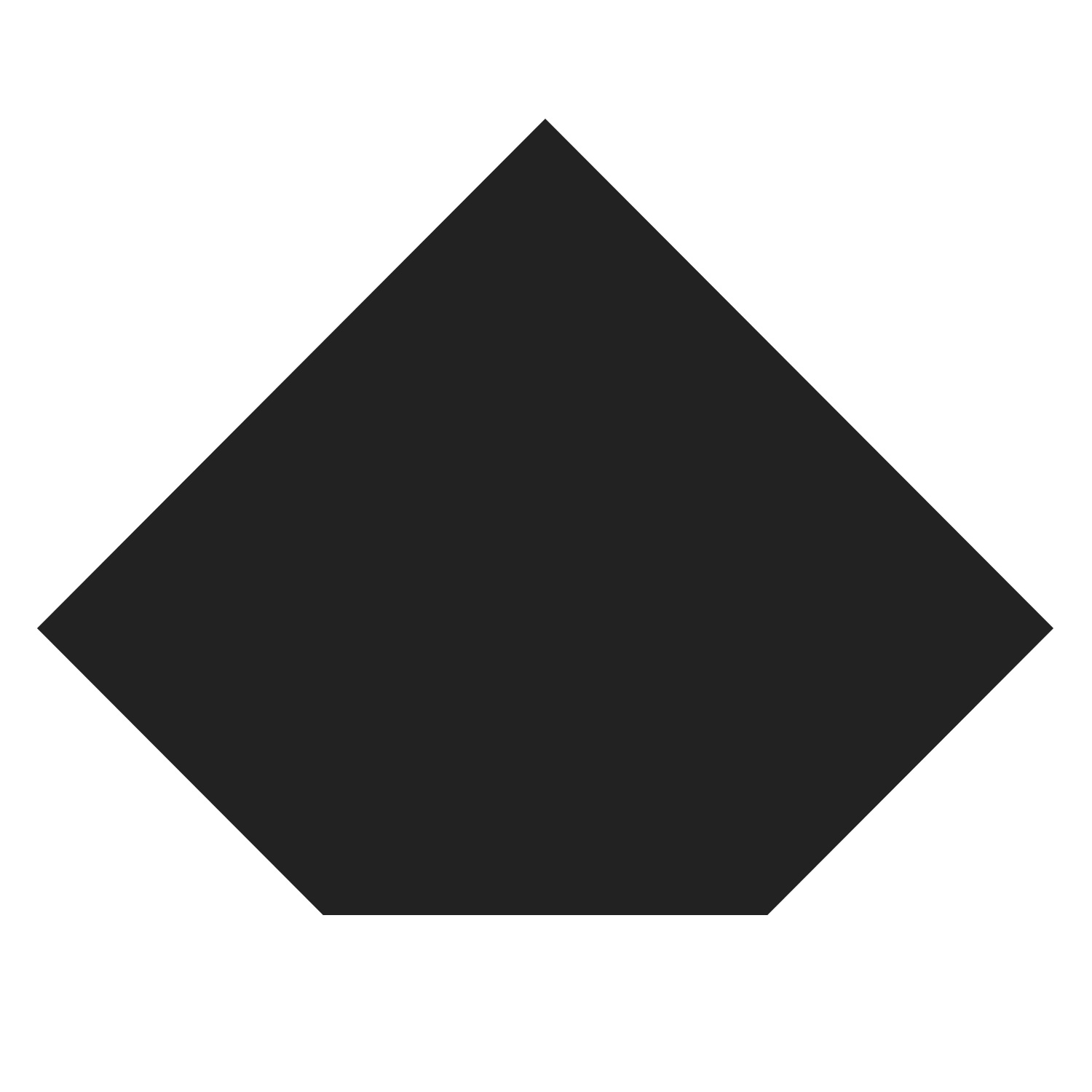 Plaque de sol Raik B5 Diamant noir revêtement en poudre 1000 x 1000 mm