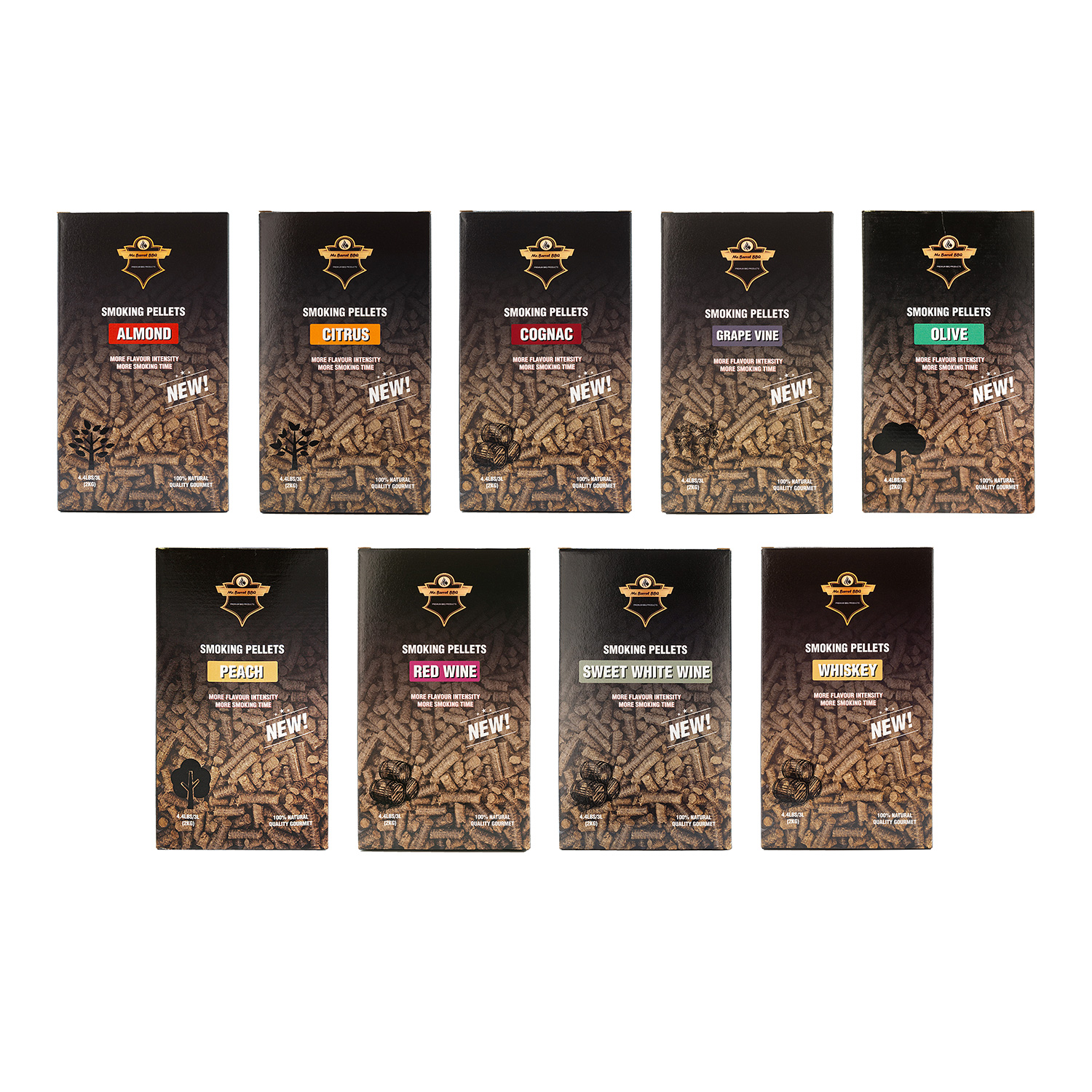 Mr. Barrel BBQ Smoking Pellets L Grapevine, 2 kg