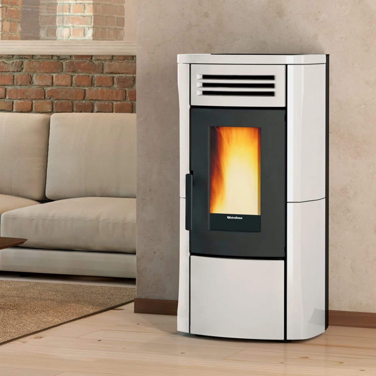 Extraflame TERRY PLUS - Blanc poêle à granulés EVOLUTION LINE