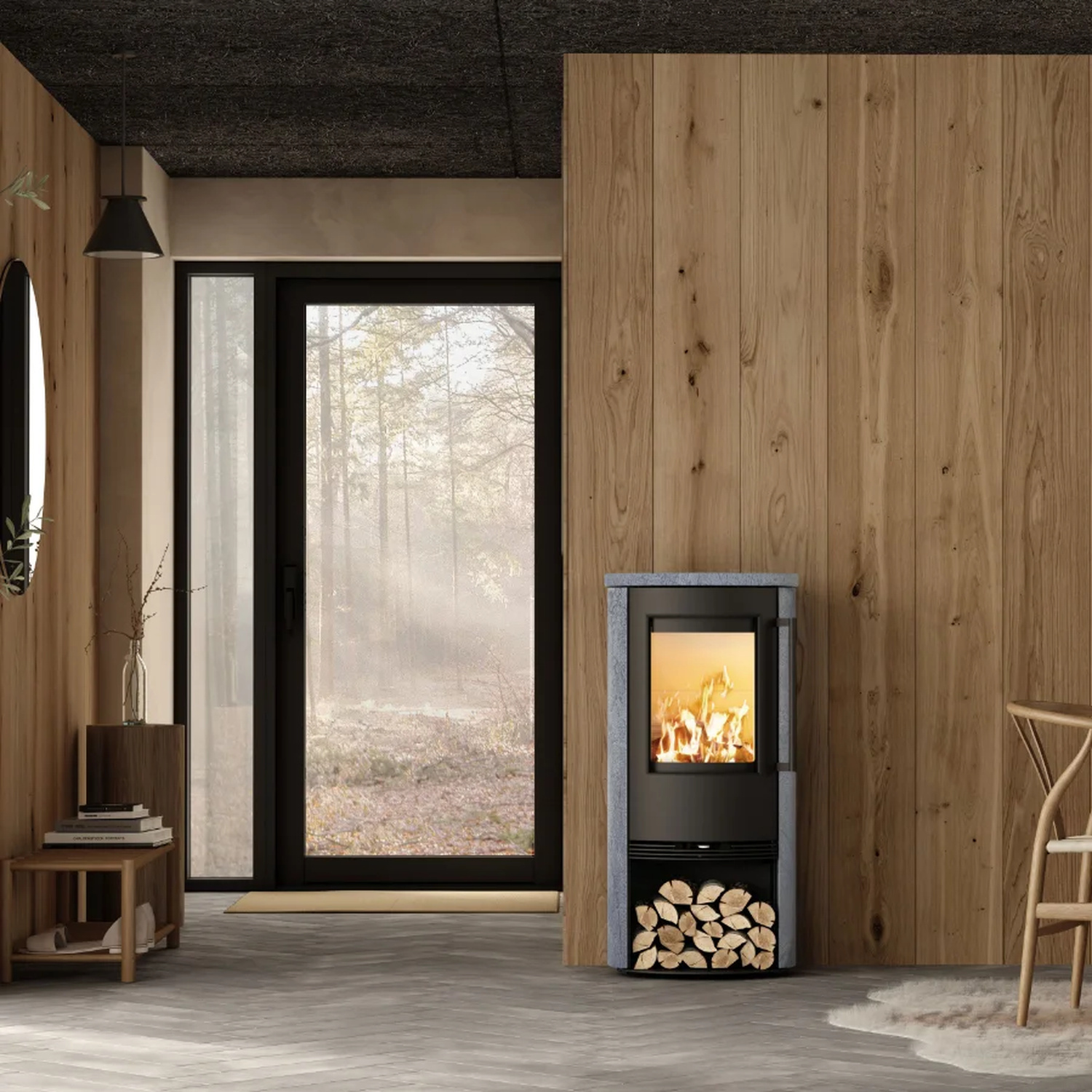 TermaTech TT21RS-CG A-Flame Kaminofen TermaStone Grey