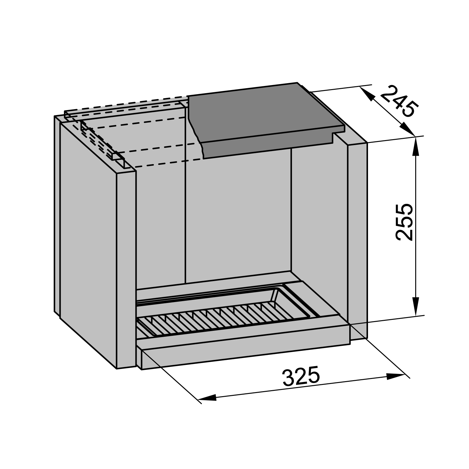 Haas+Sohn Prunus 332.15 - ST Kaminofen Perl-Schwarz / Serpentino
