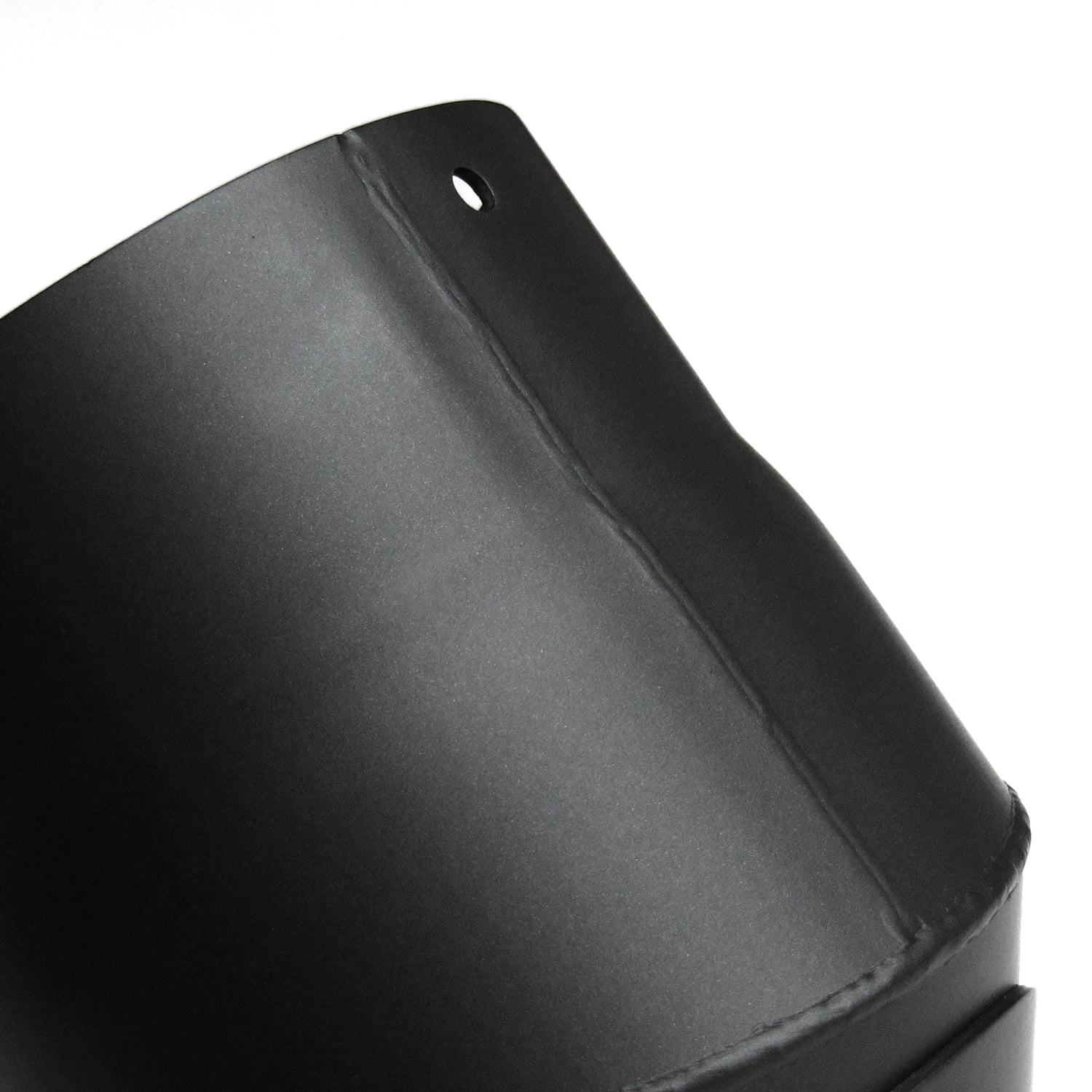 Raik Basic Rauchrohrbogen 150mm schwarz 45° mit Tür für Rauchrohr / Ofenrohr