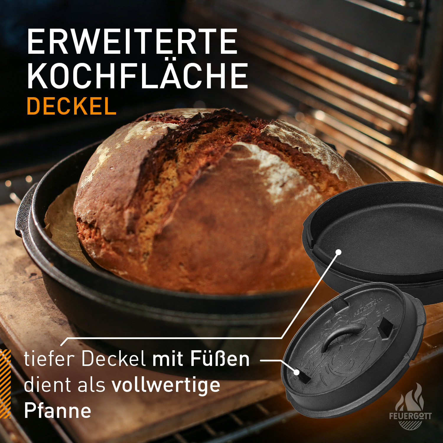 FEUERGOTT Dutch Oven 6 l