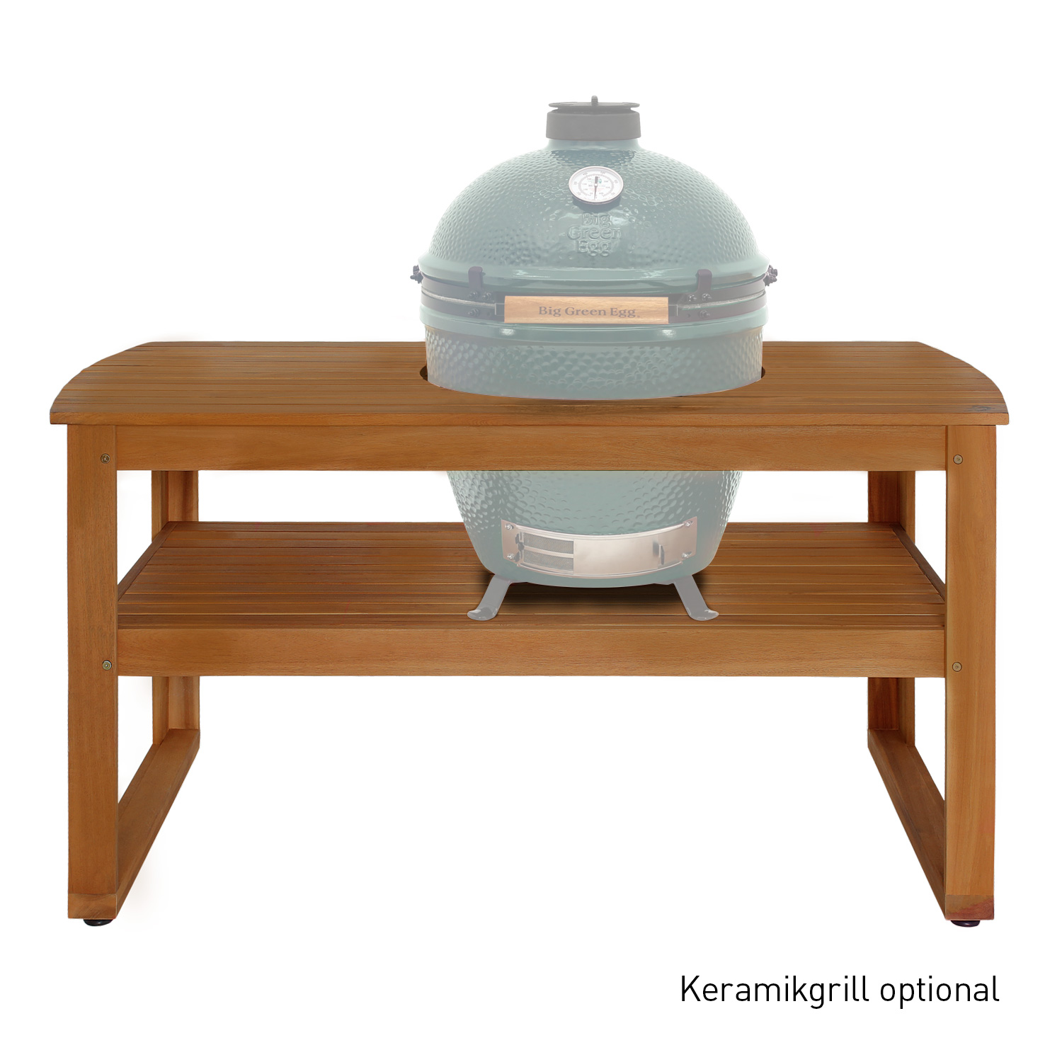 Big Green Egg Tisch aus Eukalyptusholz für XLarge
