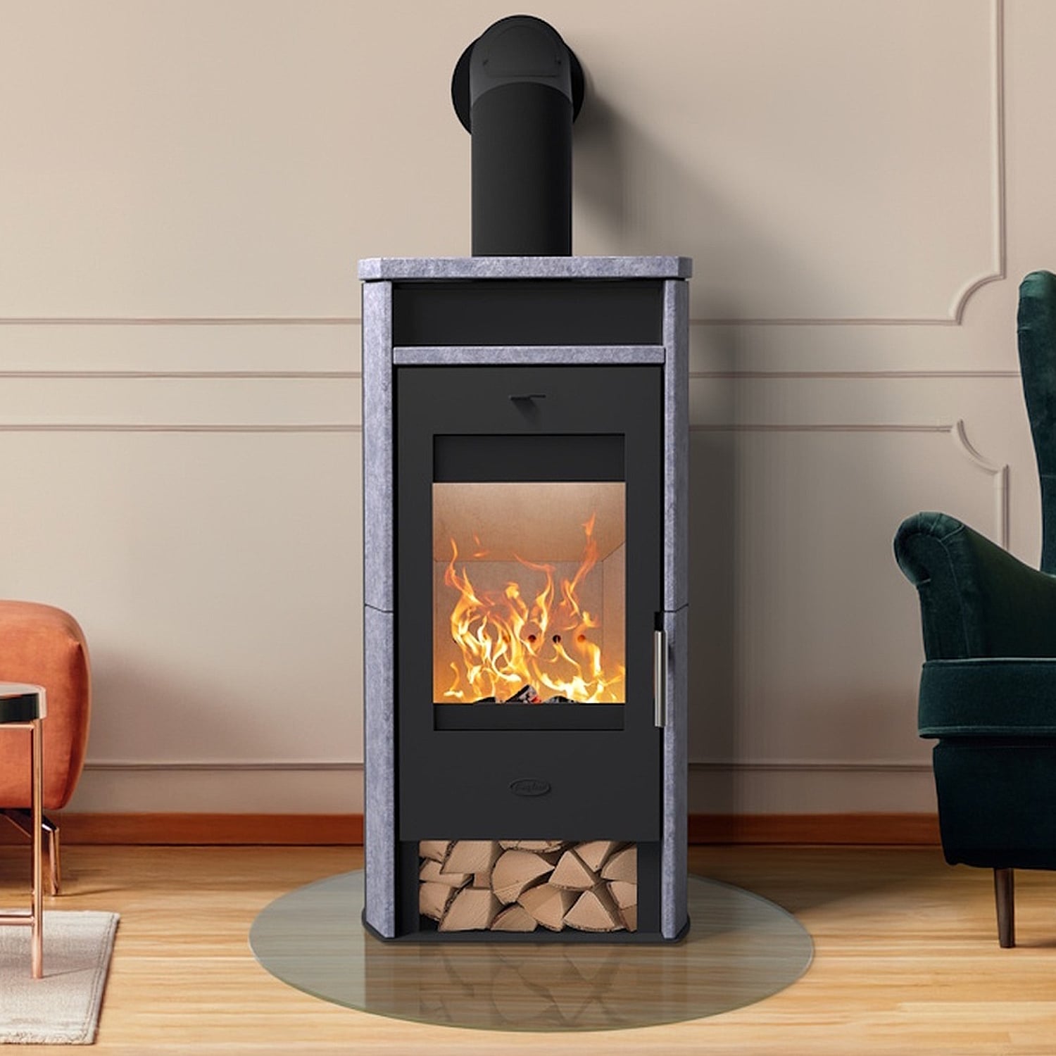 Fireplace Santa Fe Kaminofen Speckstein