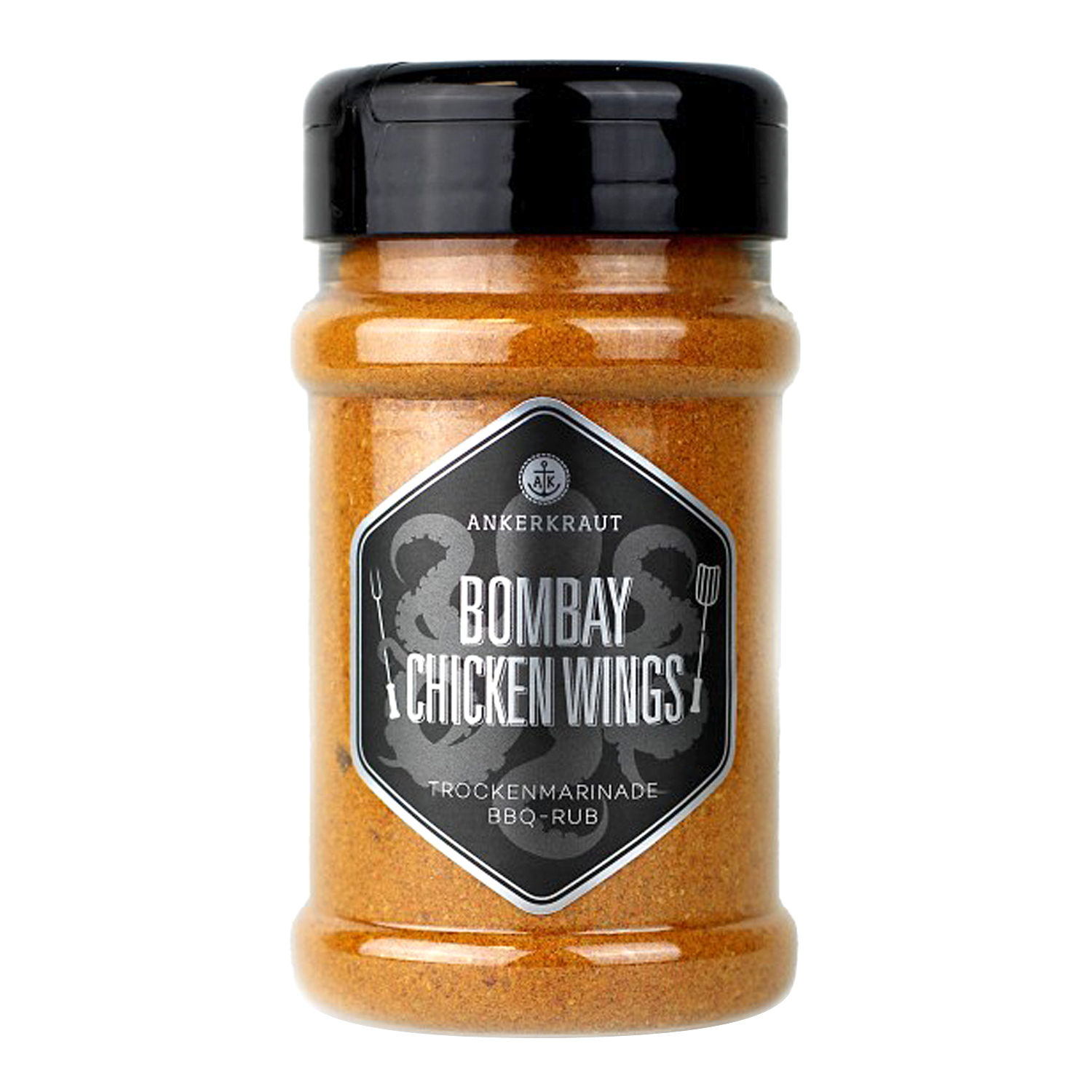 Ankerkraut BBQ-Rub Bombay Chicken Wings 230 g Streuer