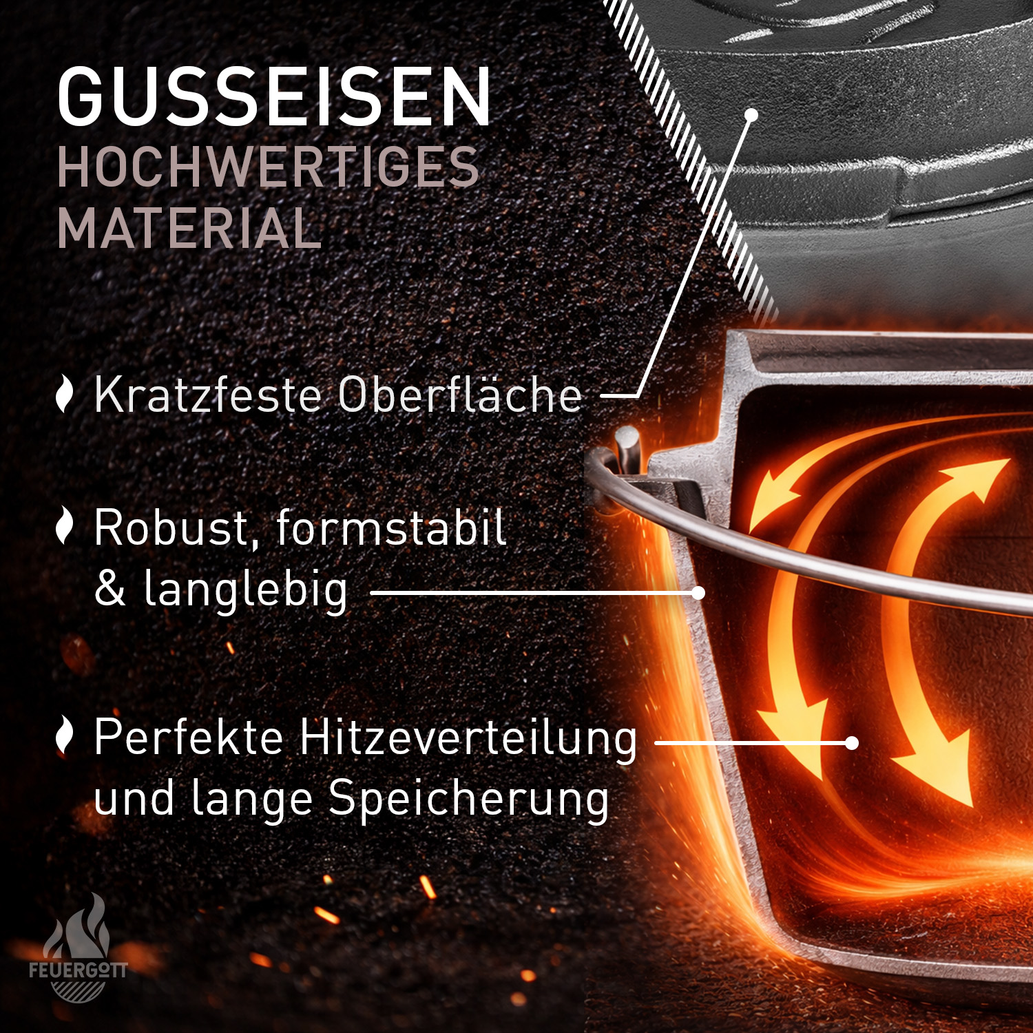 FEUERGOTT Dutch Oven 6 l