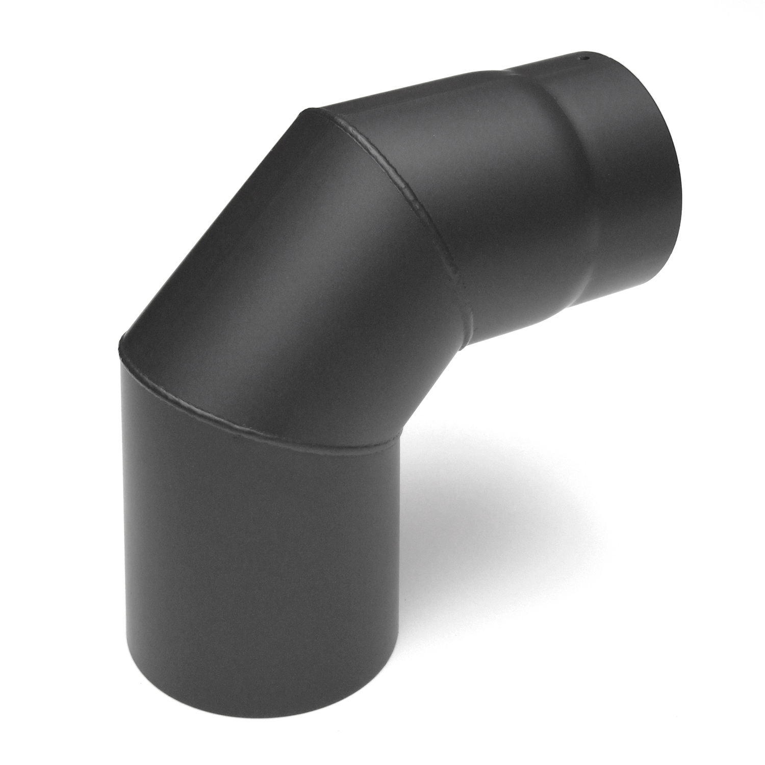 Raik Basic Rauchrohrbogen 120mm gussgrau 90° – 3teilig, ohne Tür für Rauchrohr / Ofenrohr