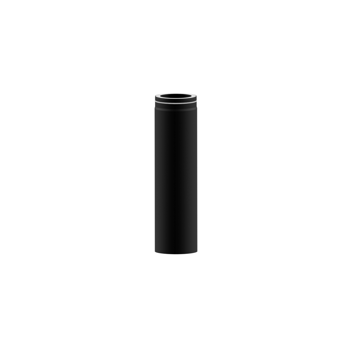 Raik Lifestyle DUO Längenelement 120mm schwarz L: 750mm für Rauchrohr / Ofenrohr