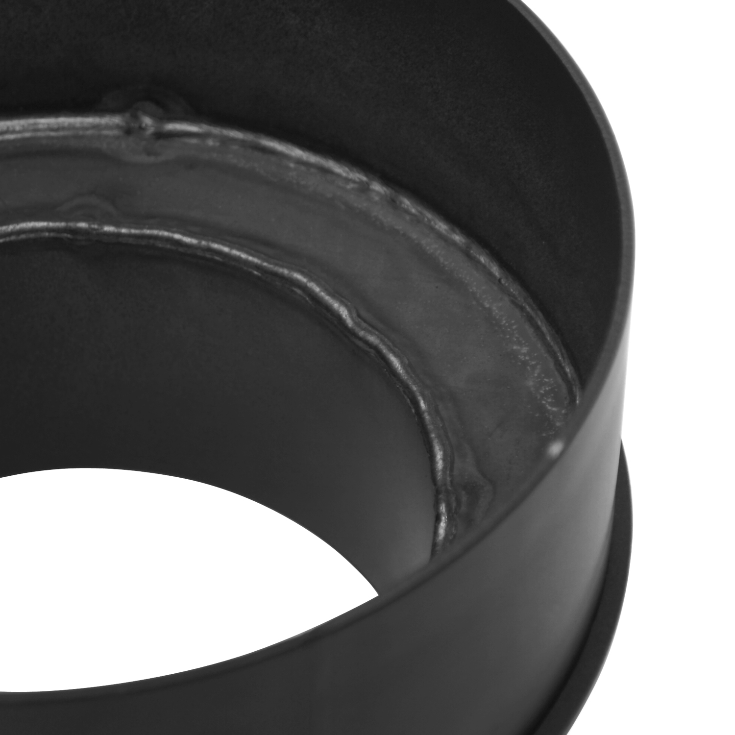 Raik Basic rallonge 120mm - 180mm noir droit pour tuyau de fumée / conduit de fumée