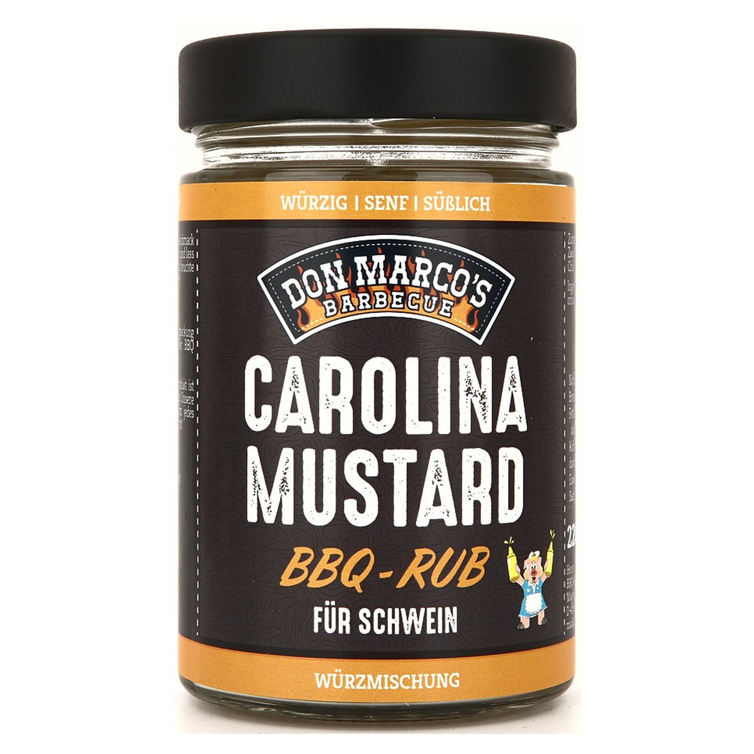 Don Marco's Rub Carolina Mustard 220g Glas