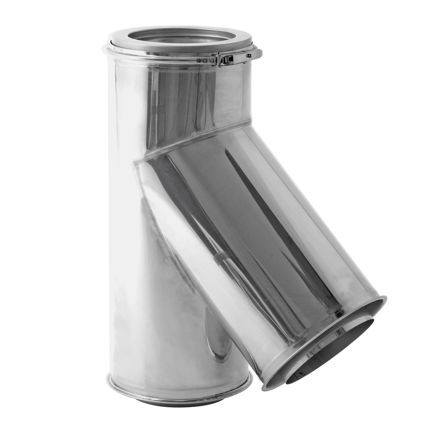 Opsinox conduit de cheminée en acier inoxydable 150 mm T-connexion 45°