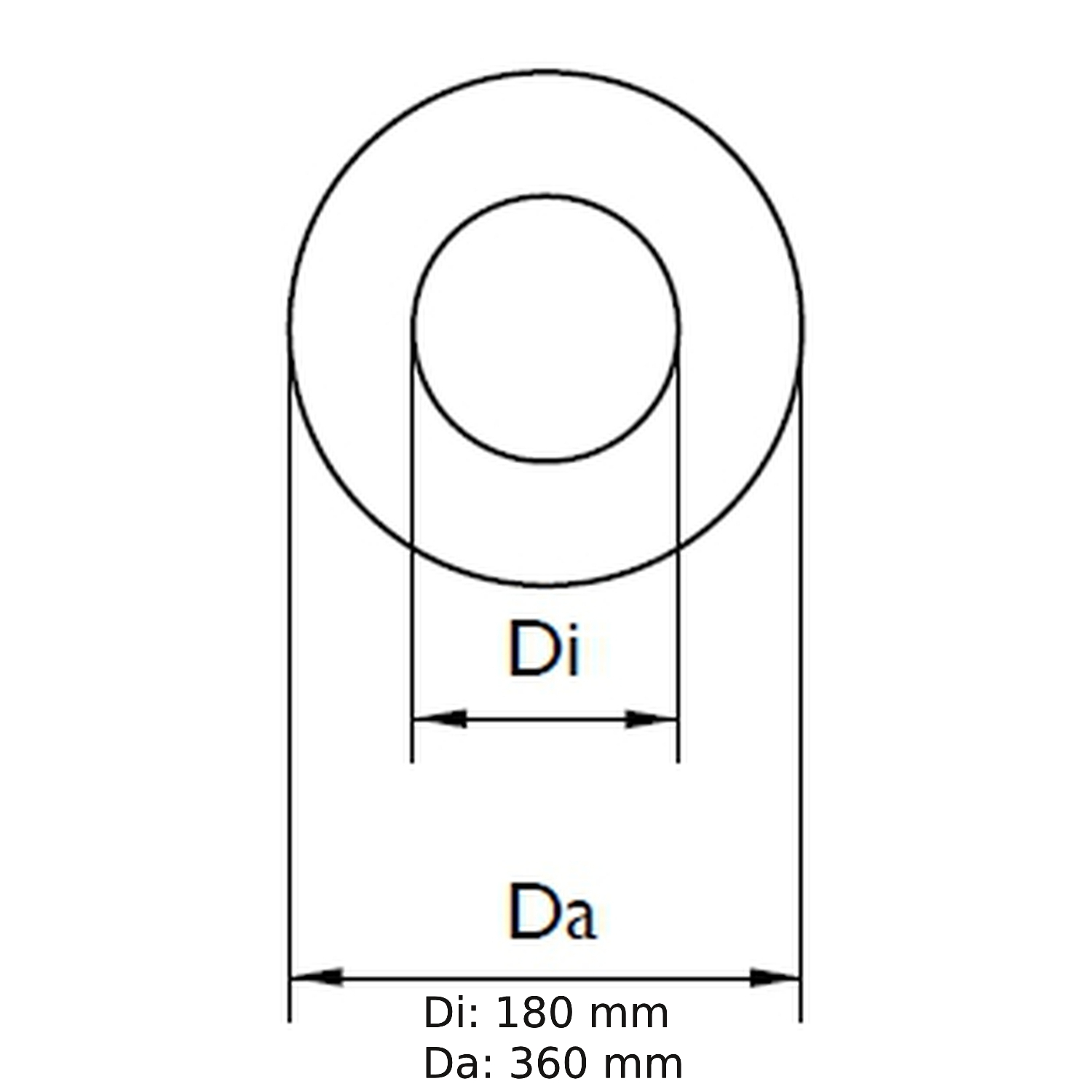 Schiedel traversée de paroi et de plafond ronde Ø130 mm L=1000 mm brillante