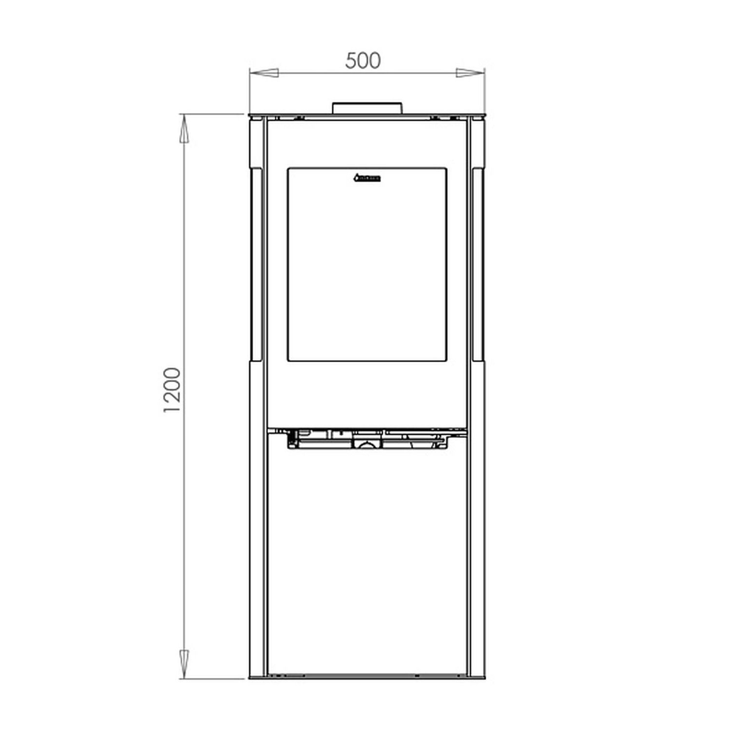 Aduro H3 Lux Hybridofen Schwarz