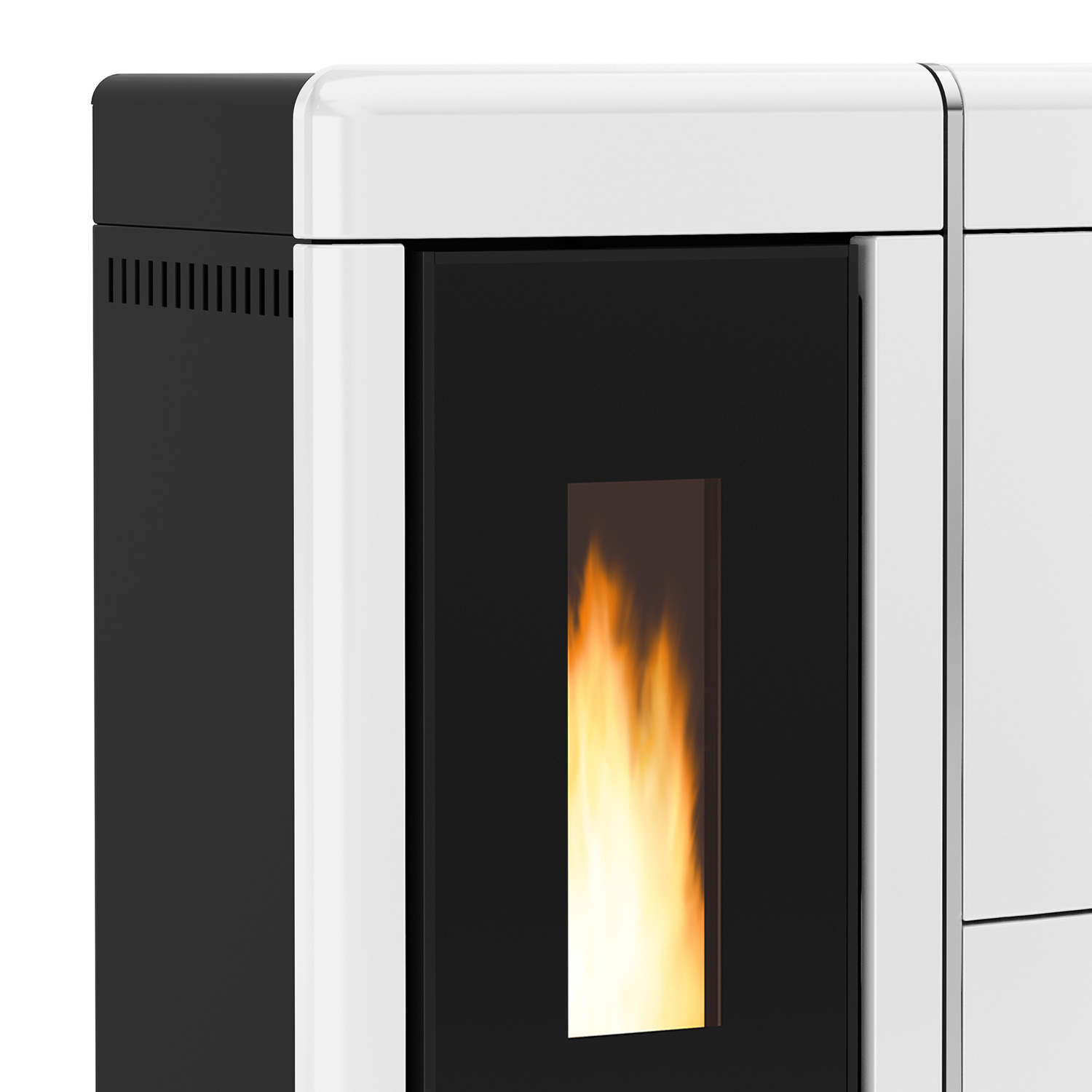 Extraflame EVELYNE IDRO 2.0 - Weiss wassergeführter Pelletofen EVOLUTION LINE