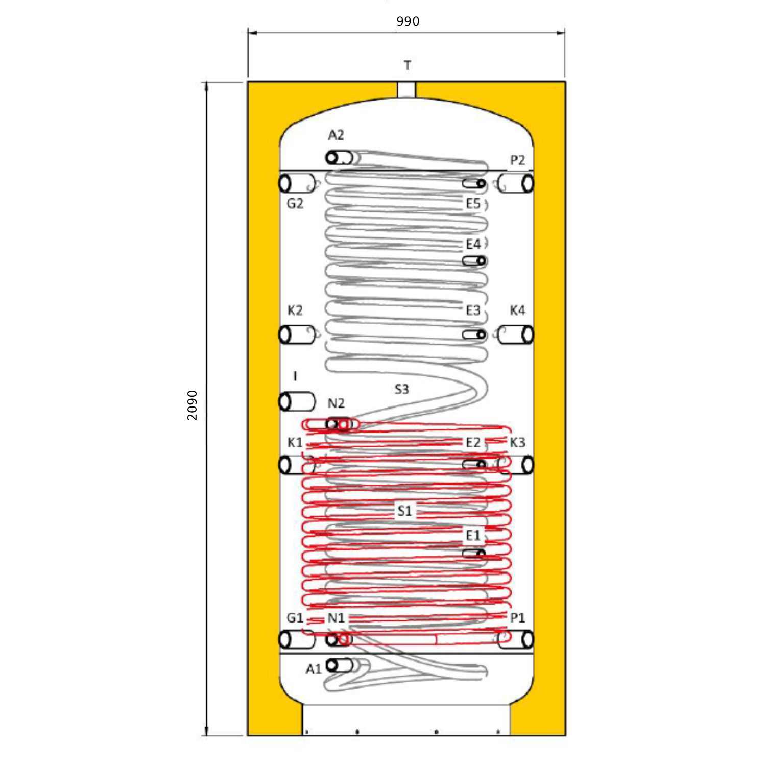 Laddotank COMBI PLUS B Hygienespeicher 1.000 L