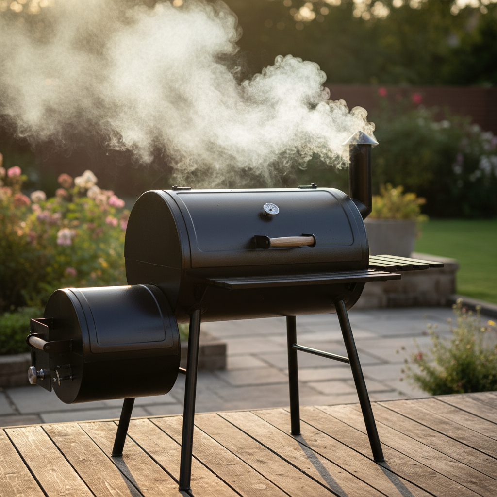 Smoker-Typen-im-Vergleich-Offset-Bullet-Reverse-Flow