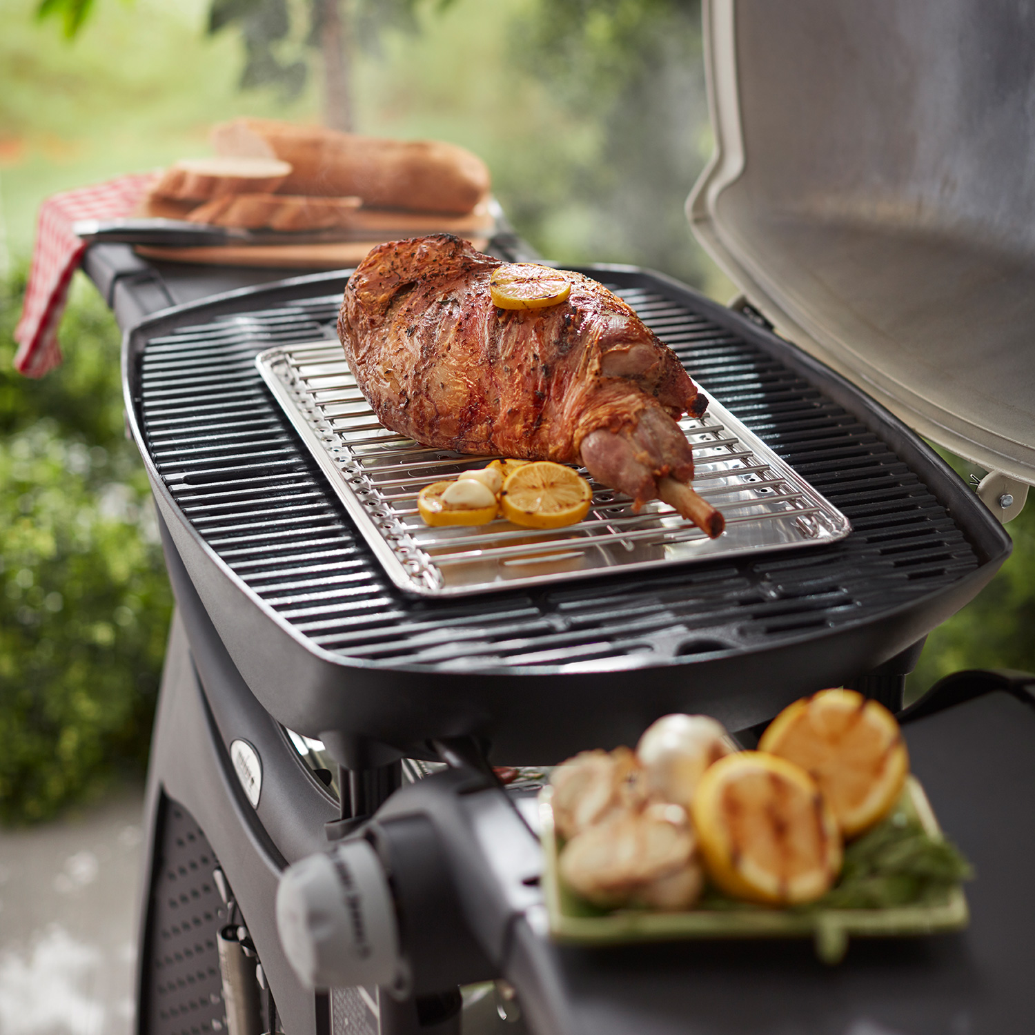 Weber Hitzeschild für Bratenrost groß für Q-Serie, 4 Stück