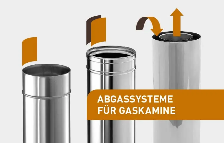 Abgassysteme für Gaskamine