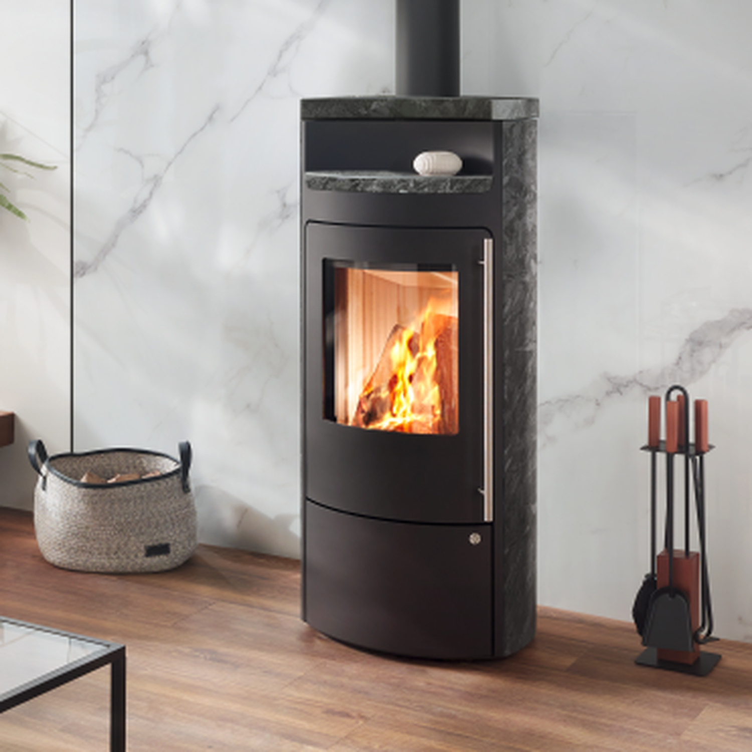 Olsberg Timor Kaminofen 6 kW Compact Lapalith Tenebra