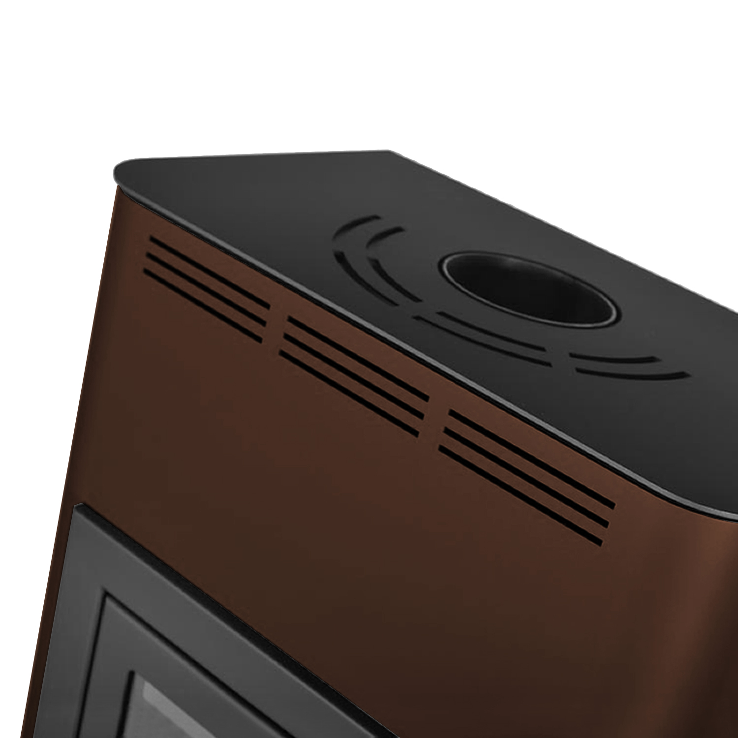 Aquaflam 12 Basic Wasserführender Kaminofen Brown