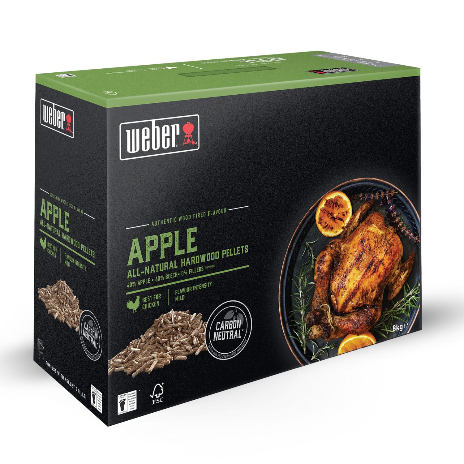 Weber SmokeFire-Hartholzpellets Apfel 8 kg