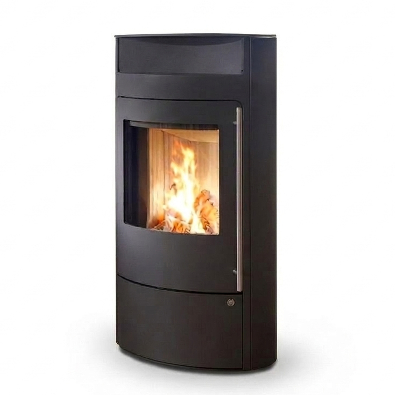 Olsberg Bacan Kaminofen 6 kW Stahl schwarz/ Stahltür Powersystem
