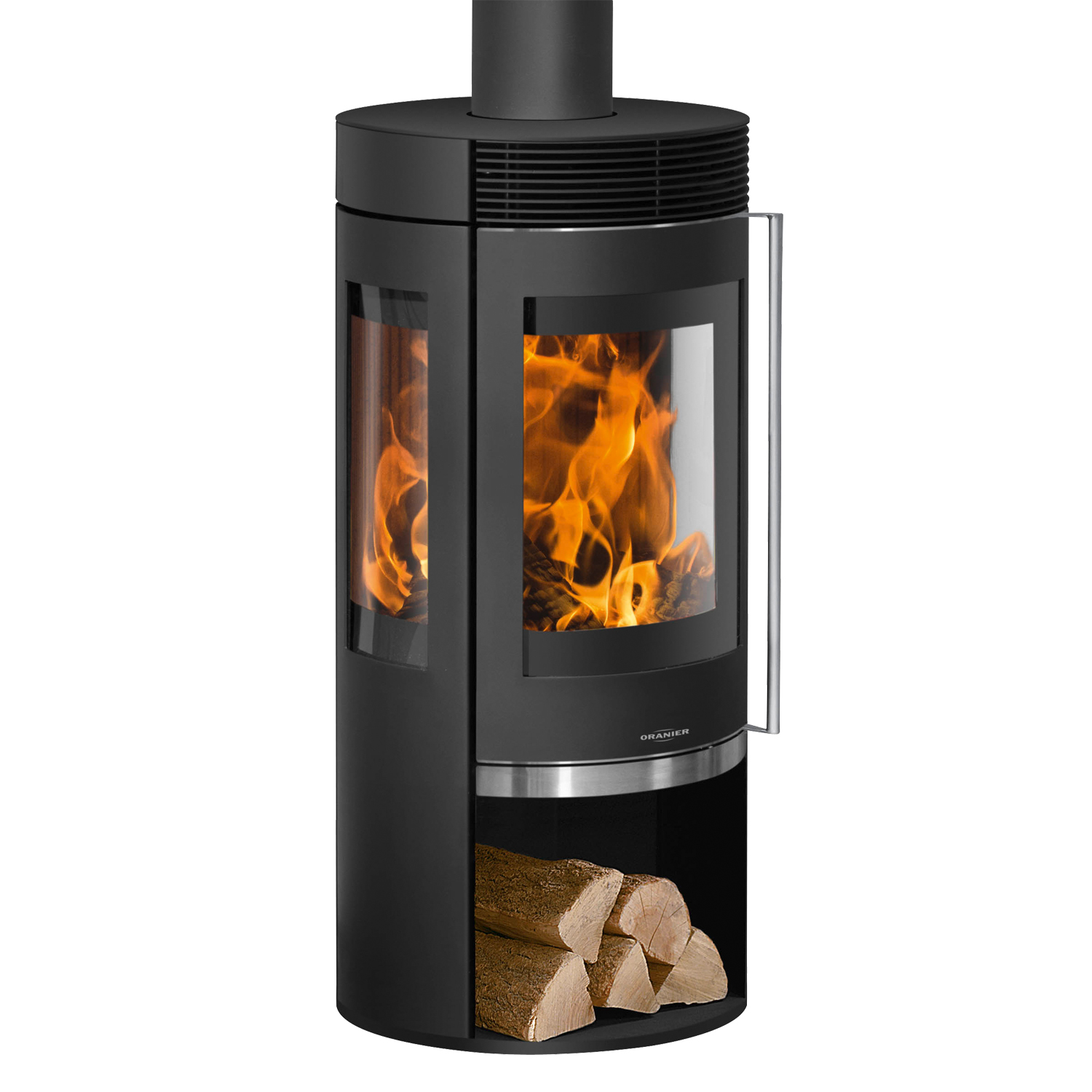 Poêle à bois Oranier Rota TRE 2.0 Acier Noir