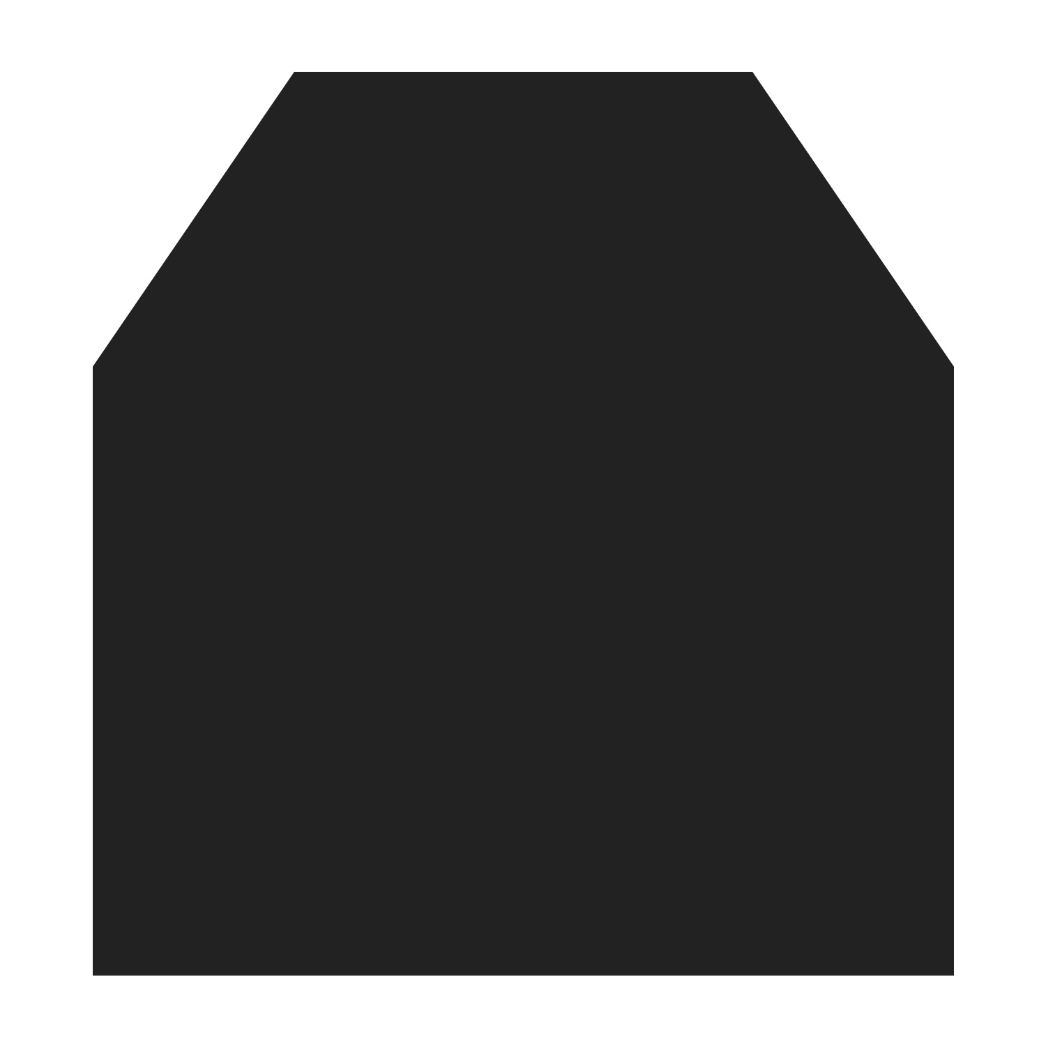 Raik Plaque de protection de sol B2 hexagonale noire thermolaquée 1000 x 1000 mm