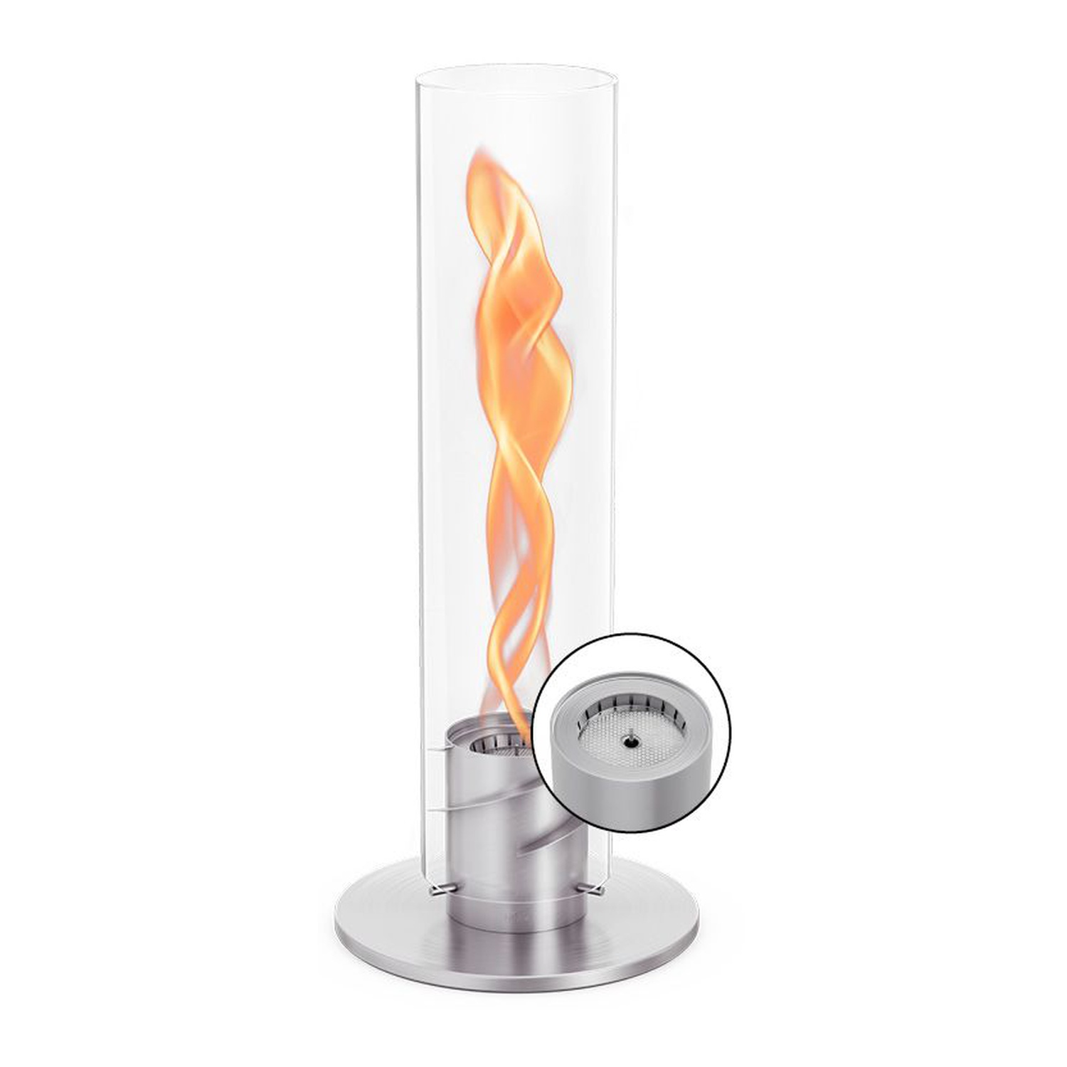 höfats SPIN 1500 Tischfeuer silber