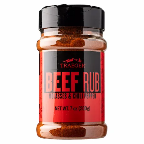 Eine Dose Traeger Beef Rub Gewürzmischung