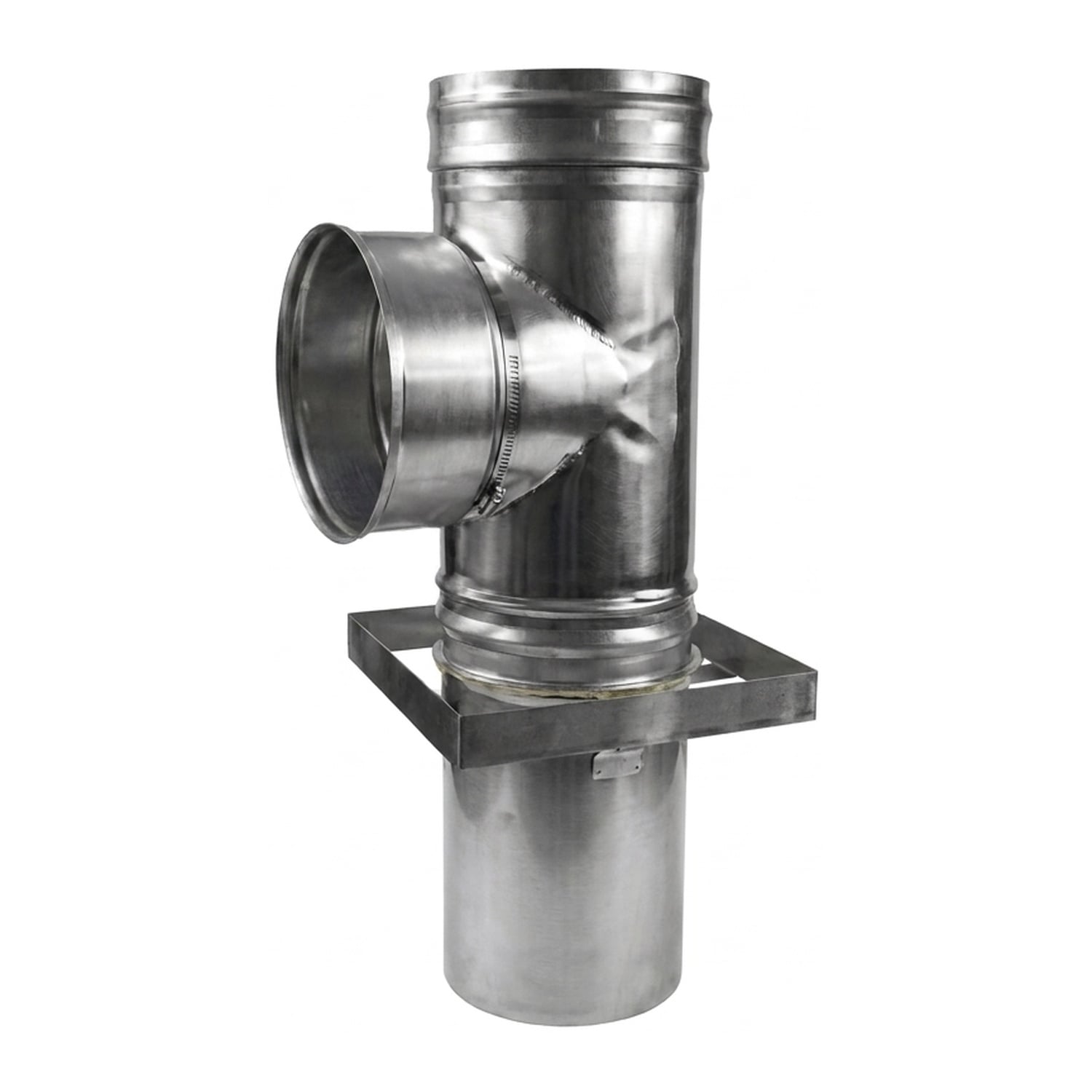 Schiedel Raccordement de conduit PPL 90° avec fourreau, déflecteur, support et manchon de dilatation pour LB90 Ø 180 mm