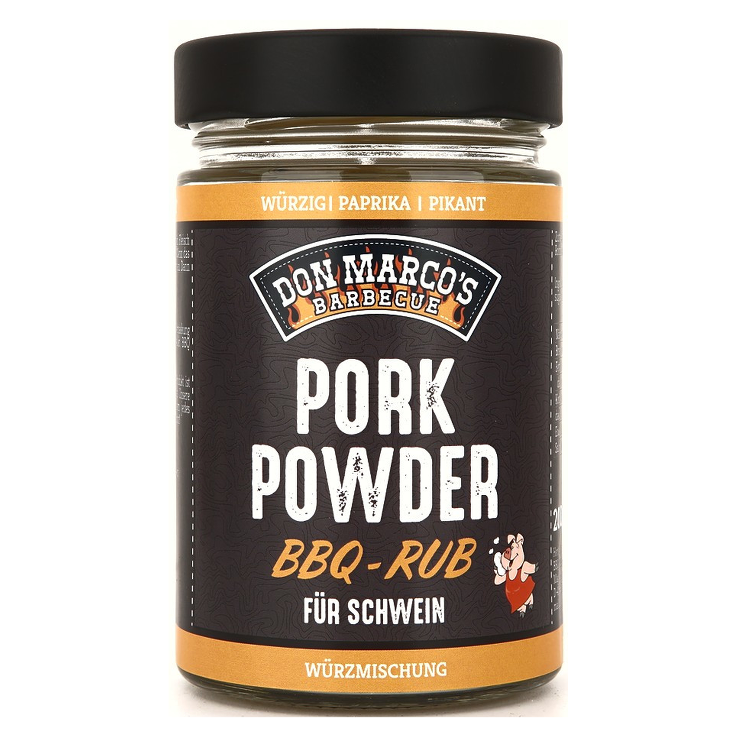 Don Marco's Rub Pork Powder 200g Glas