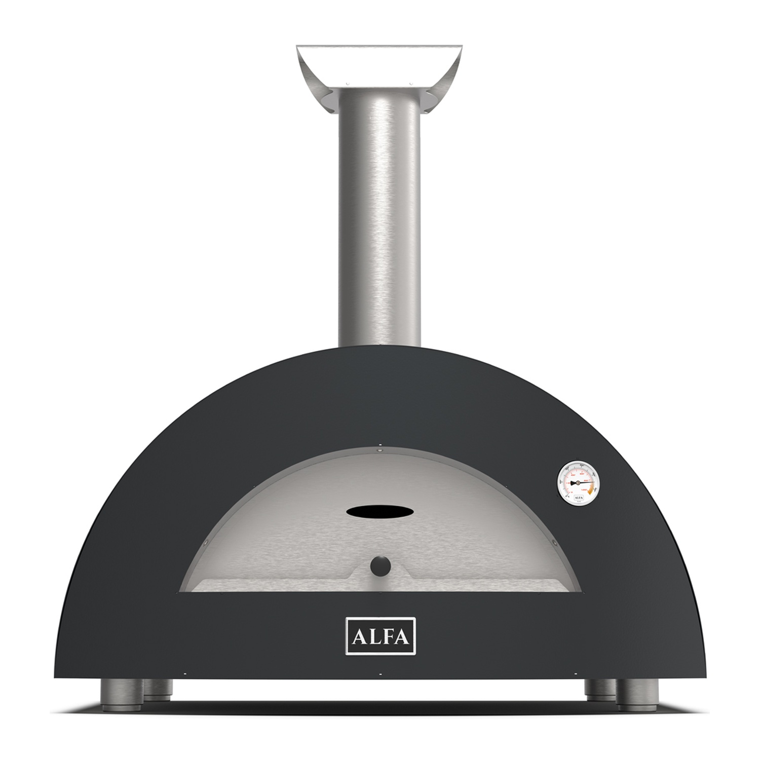 Alfa Moderno 3 Pizze Gas-Pizzaofen schiefergrau 50 mBar