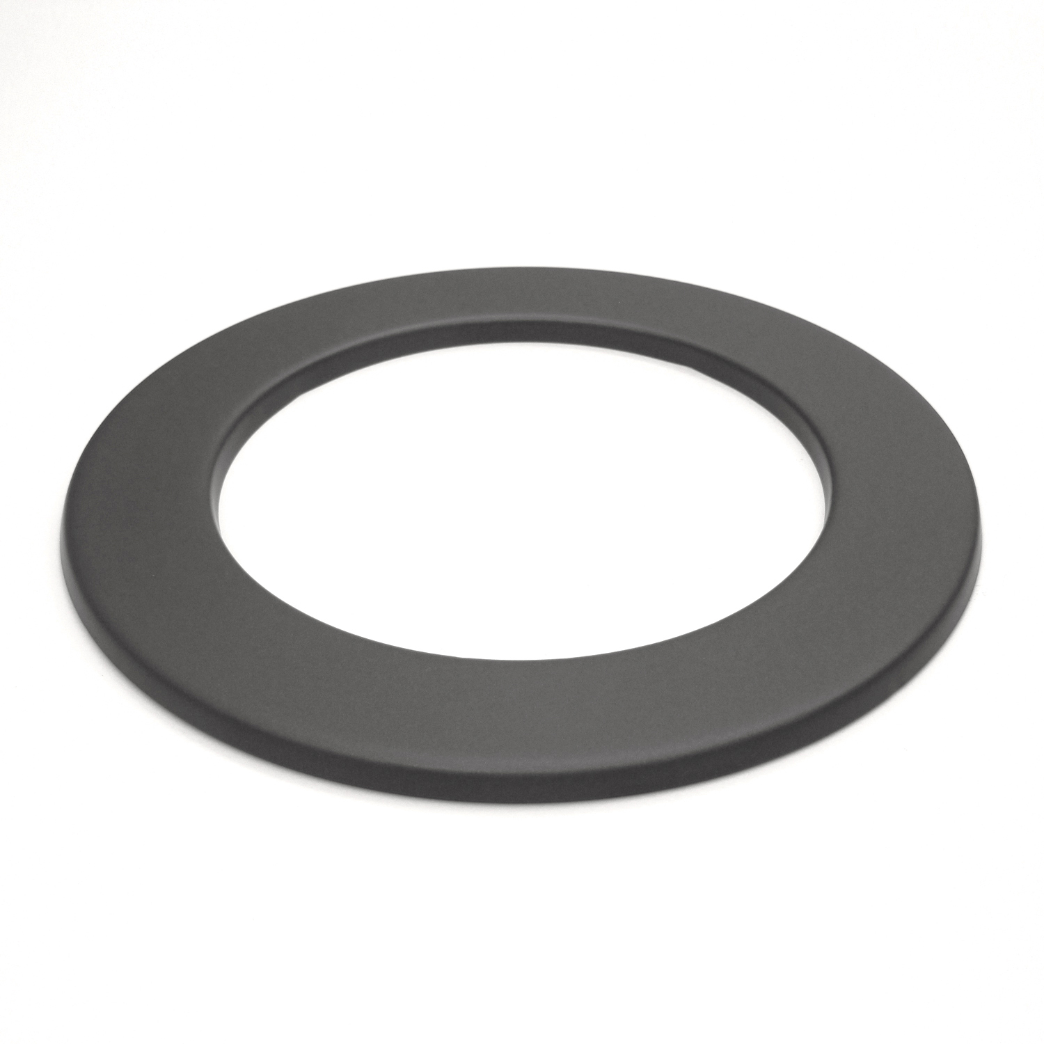 Raik Basic Rosette murale 160mm gris fonte 3cm pour tuyau de fumée / conduit de fumée