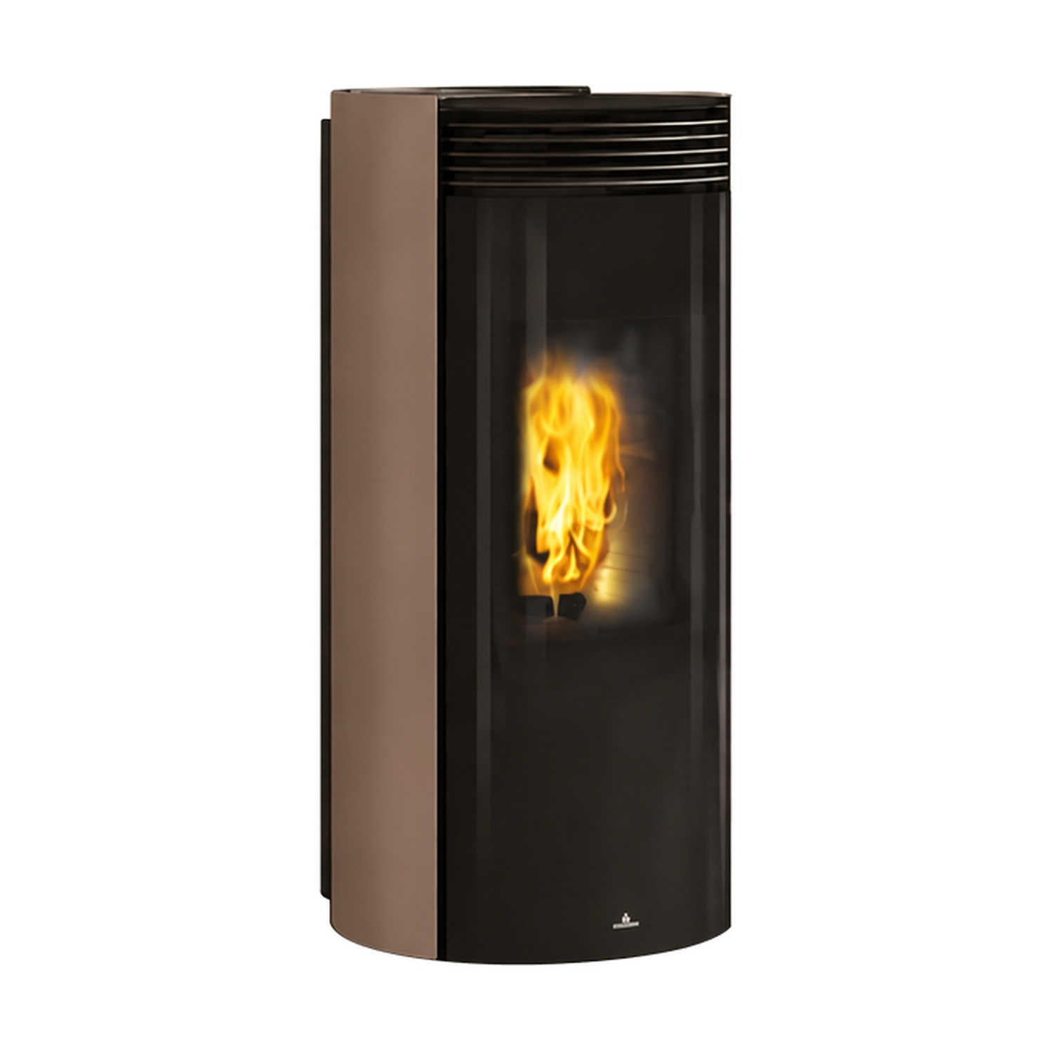 Poêle à granulés Edilkamin LIBRA 13++ INT raccord arrière habillage acier moka