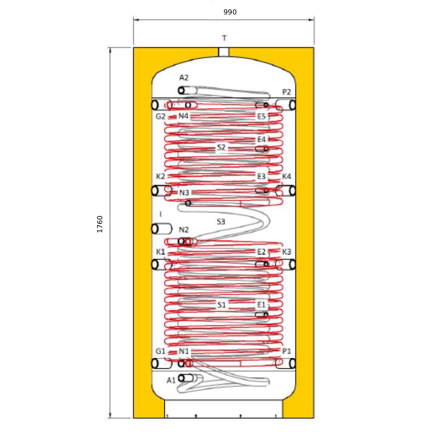 Laddotank COMBI PLUS C Hygienespeicher 750 L